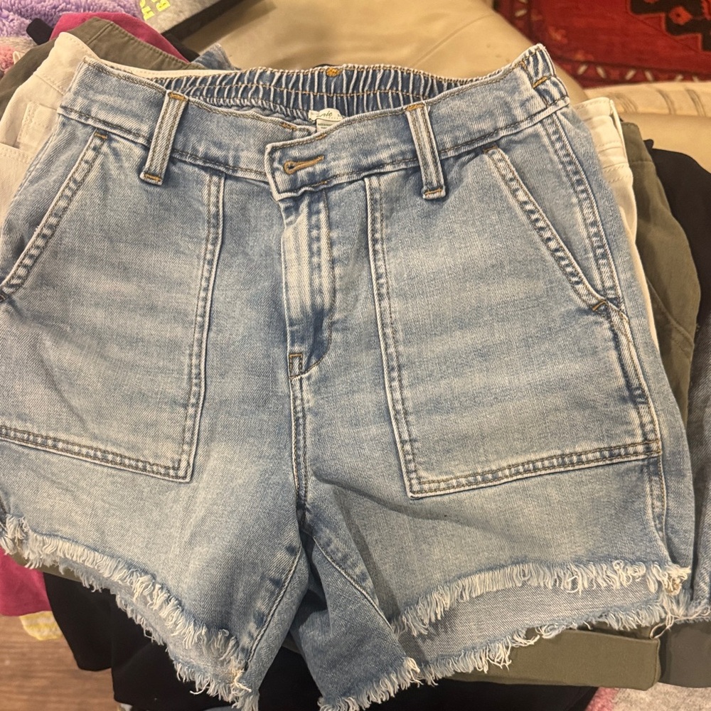 Aerie Light Blue Jean Shorts